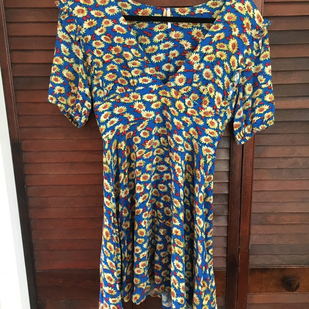Free People Flower Mini Dress